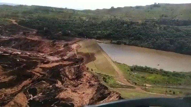 O rompimento da barragem da mina Córrego do Feijão, da Vale, em Brumadinho, matou 272 pessoas, em 2019 - Fotos Públicas