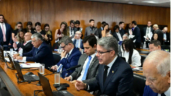 Numa sessão cheia, de quase quatro horas, senadores de diversos partidos usaram seus discursos para se posicionar contra o texto - Geraldo Magela/Agência Senado