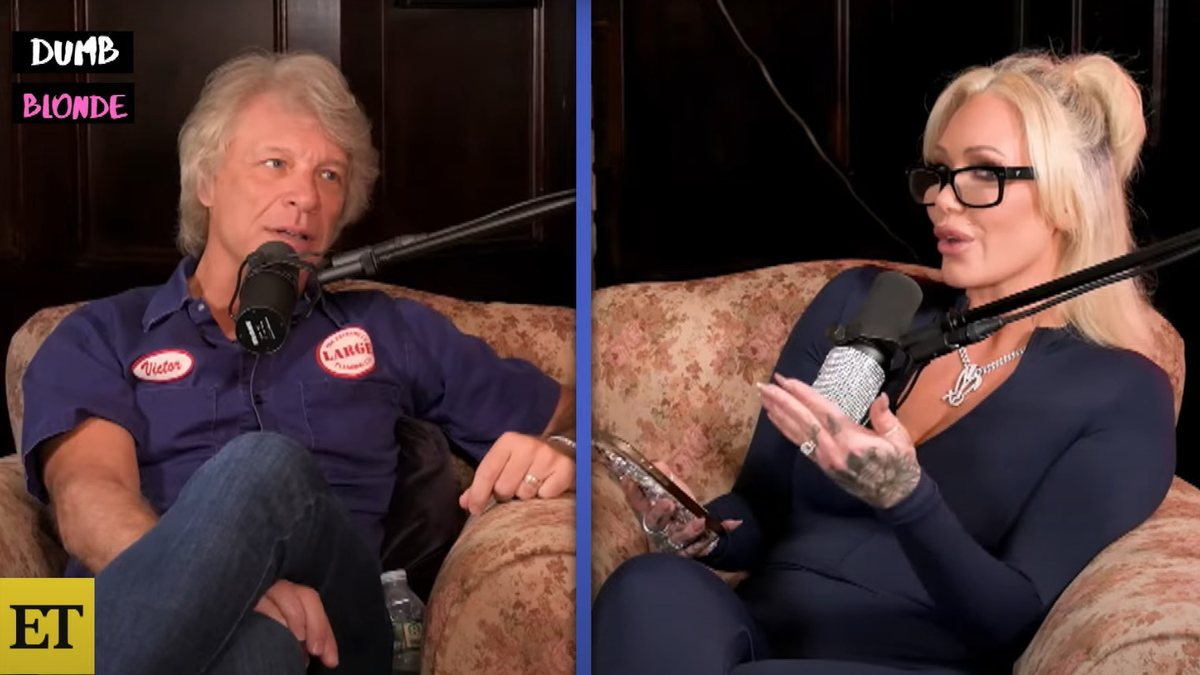 Bon Jovi e Bunnie Xo durante podcast - Reprodução - YouTube