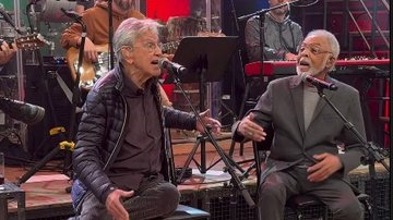 Também participaram Ivete Sangalo, Ney Matogross, Xande de Pilares, Tom, Zeca e Moreno Veloso, Mosquito e Pretinho da Serrinha - Divulgação/Instagran/@caetanoveloso