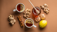 Quando consumido em forma de chá, essa raiz ajuda na prevenção de doenças crônicas - Foto: Envato Elements