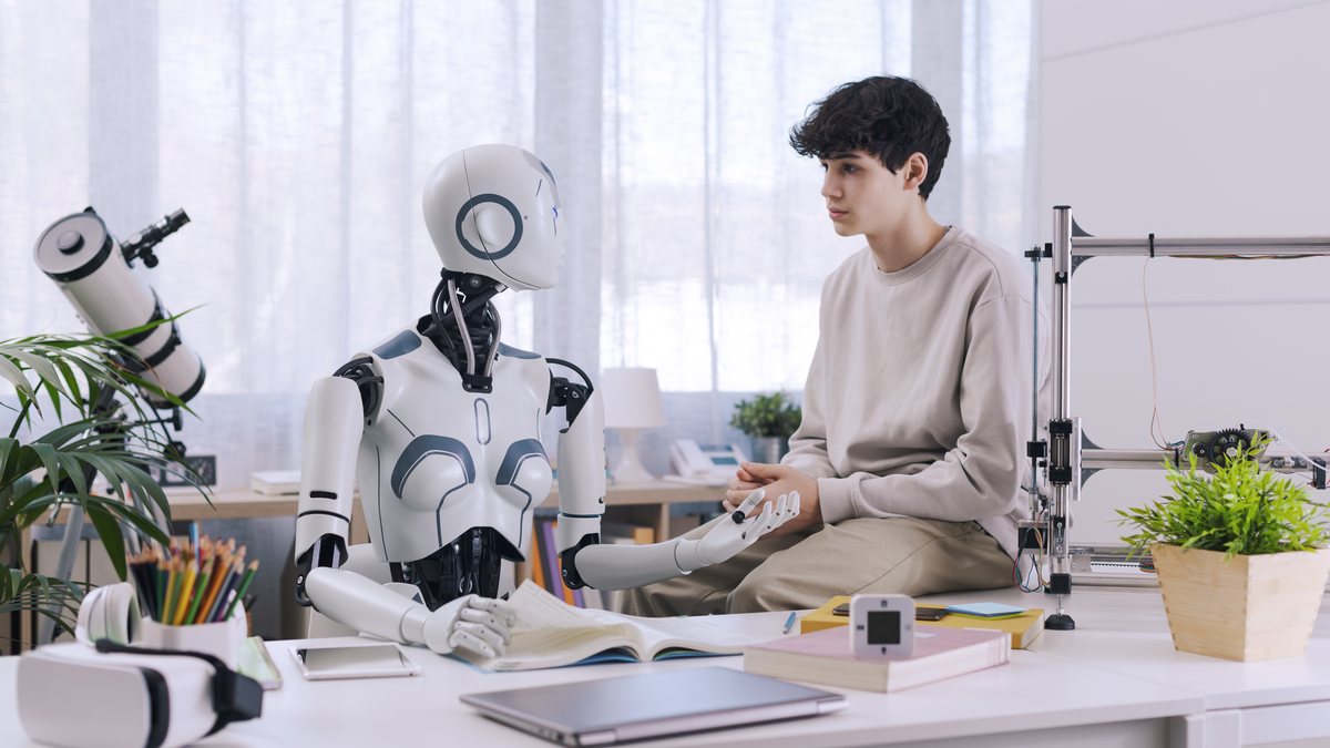 Entre os estudantes do ensino fundamental essa proporção reduz bastante, sugerindo que o uso da IA aumenta com a idade - Envato