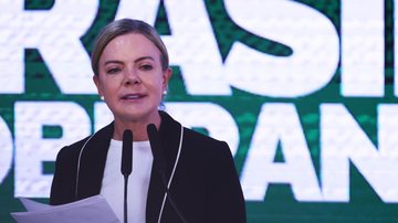 Gleisi: “Sozinha ou associada a outras empresas, a Petrobras é responsável por 90% dessa produção recorde" - CanalGov/Reprodução / Agência Brasil
