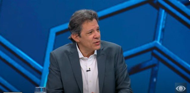 O ministro da Fazenda Fernando Haddad no programa Canal Livre, da Band - Reprodução Youtube