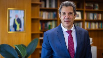 Ministro da Fazenda, Fernando Haddad, confirma que será candidato mas ainda não o cargo a que concorrerá - Diogo Zacarias/MF