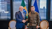 No G7, em junho havia expectativa de uma reunião entre Lula e Zelensky, mas, por questões logísticas, não pode ser concretizada - Ricardo Stuckert/PR