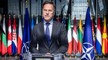 ""As nossas defesas aéreas foram ativadas e garantiram com sucesso a defesa do território da Otan", disse Mark Rutte, da Otan - Divulgação / Otan