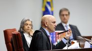 Os ministros do STF Alexandre de Moraes e Carmen Lúcia e o procurador-geral da República, Paulo Gonet, na sessão do julgamento da trama golpista - Gustavo Moreno/STF