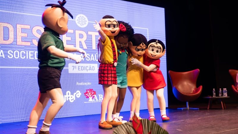 Material especial sobre demências foi lançado em evento em São Paulo com participação dos personagens da Turma da Mônica - Divulgação/Supera