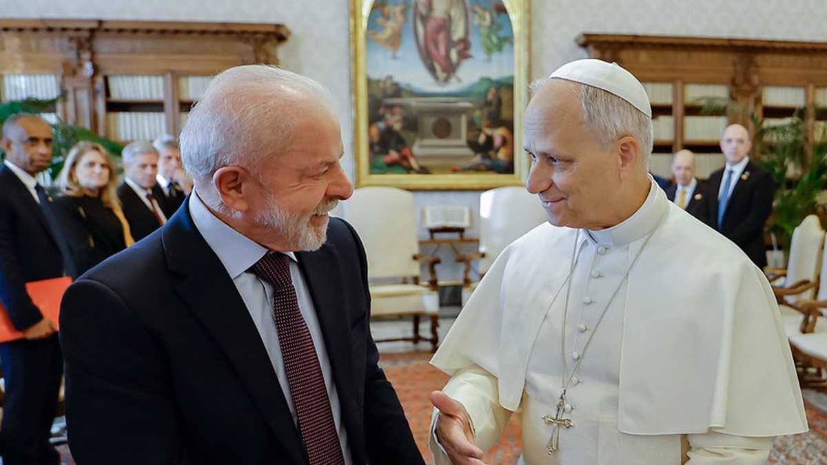 Lula contou que disse ao papa Leão XIV ser necessário despertar uma "indignação na humanidade contra a fome" - Ricardo Stuckert / PR