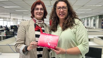 Sócia-fundadora do IQeB, Deborah C. Bosco e a repórter Alessandra Taraborelli - Manuela França