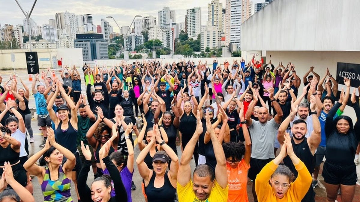 Desafio Vertical, Morumbi Town Shopping - Atividades gratuitas, como ioga, zumba e passeios de bike, marcam a campanha - Imagem: Divulgação