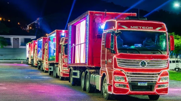 A caravana leva o espírito natalino a ruas e avenidas de dezenas de cidades brasileiras - Foto: Divulgação/Coca-Cola