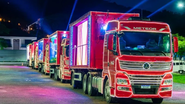 O desfile promete encantar o público com seus caminhões decorados - Foto: Divulgação/Coca-Cola