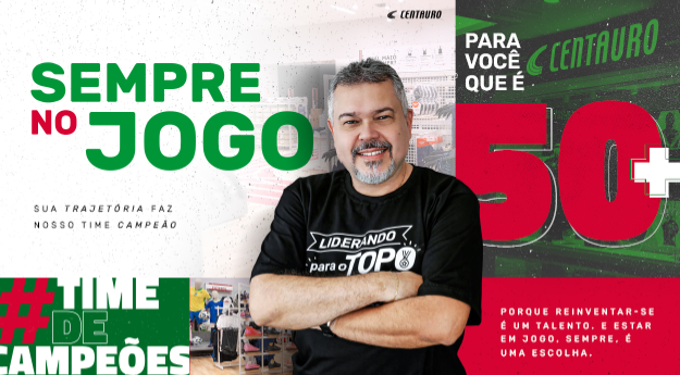 No mês do Empreendedor, Centauro e Embracon lançam programas ampliando oportunidades para profissionais acima dos 50 anos. - Divulgação