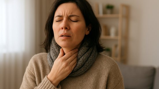 Mudanças de temperatura e imunidade baixa aumentam as chances de inflamação na garganta, especialmente durante a transição de estações - Divulgação