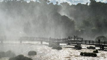 Com a decisão da Justiça Federal, parte da receita obtida com a visitação às Cataratas do Iguaçu irão para o estado do Paraná - Envato