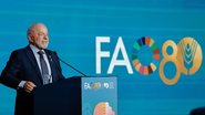 Presidente da República, Luiz Inácio Lula da Silva, durante abertura do Fórum Mundial da Alimentação, da Aliança Global contra a Fome e a Pobreza, realizada na sede da Organização das Nações Unidas para Alimentação e Agricultura (FAO) - Ricardo Stuckert/PR