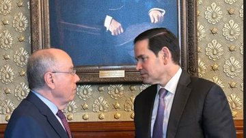 Chanceler Mauro Vieira e o secretário de Estado dos EUA, Marco Rubio - Embaixada do Brasil