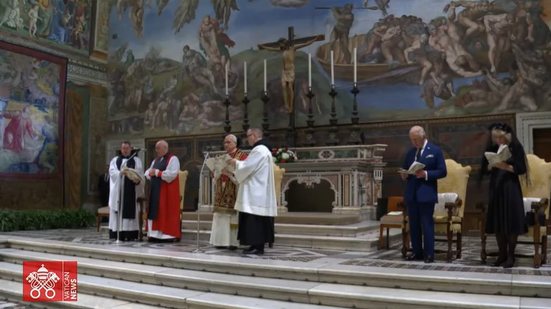 Missa do Papa Leão XIV com o Rei Charles marca gesto inédito em 500 anos desde a Reforma - Reprodução Youtube Vatican News