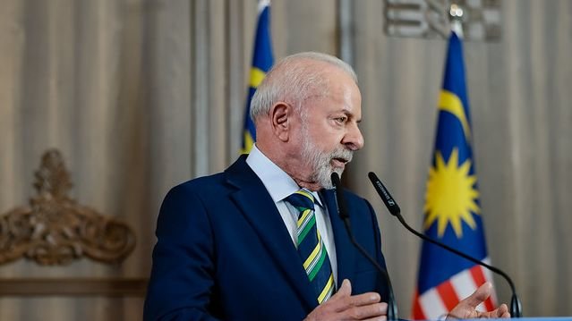 O presidente Lula defende a PEC da Segurança, ao dizer que ela tem o objetivo de ajudar os Estados no combate ao crime organizado - Ricardo Stuckert / PR