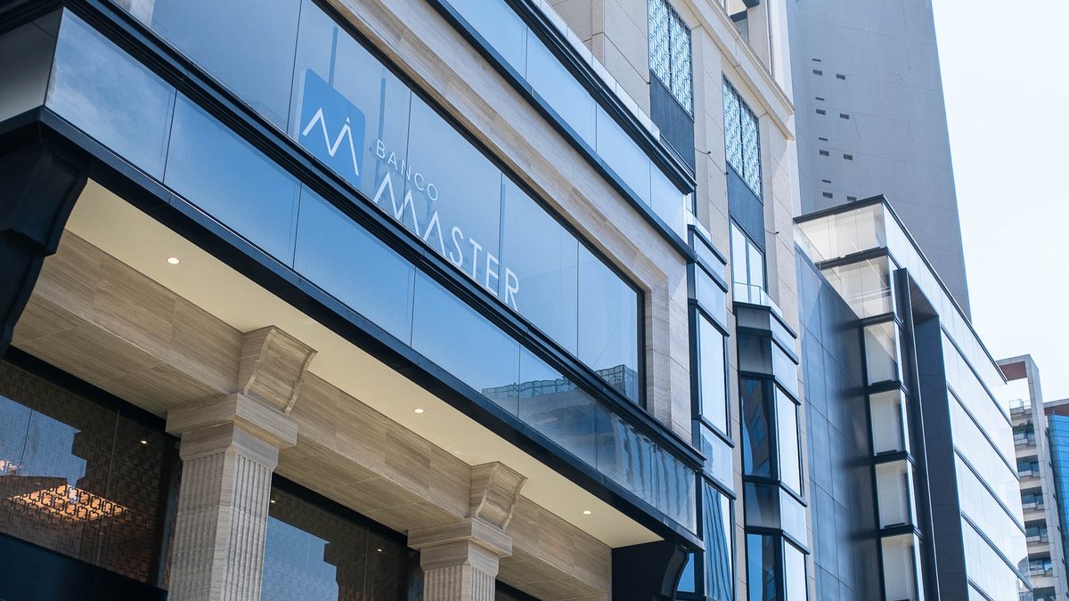 Banco Master teve sua liquidação extrajudicial decretada pelo BC na manhã de 18 de novembro - Divulgação/Banco Master