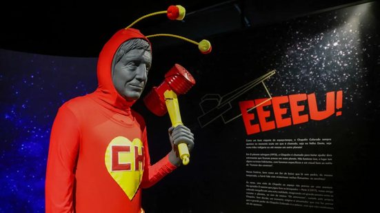 Entre os destaques do tour, o túnel dedicado ao Chapolin Colorado - Foto: reprodução Expo Chaves