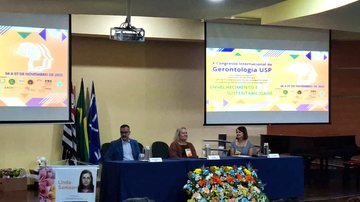 Mesa de abertura do segundo dia do 10º Congresso Internacional de Gerontologia da USP - Paula Bulka Durães/Viva