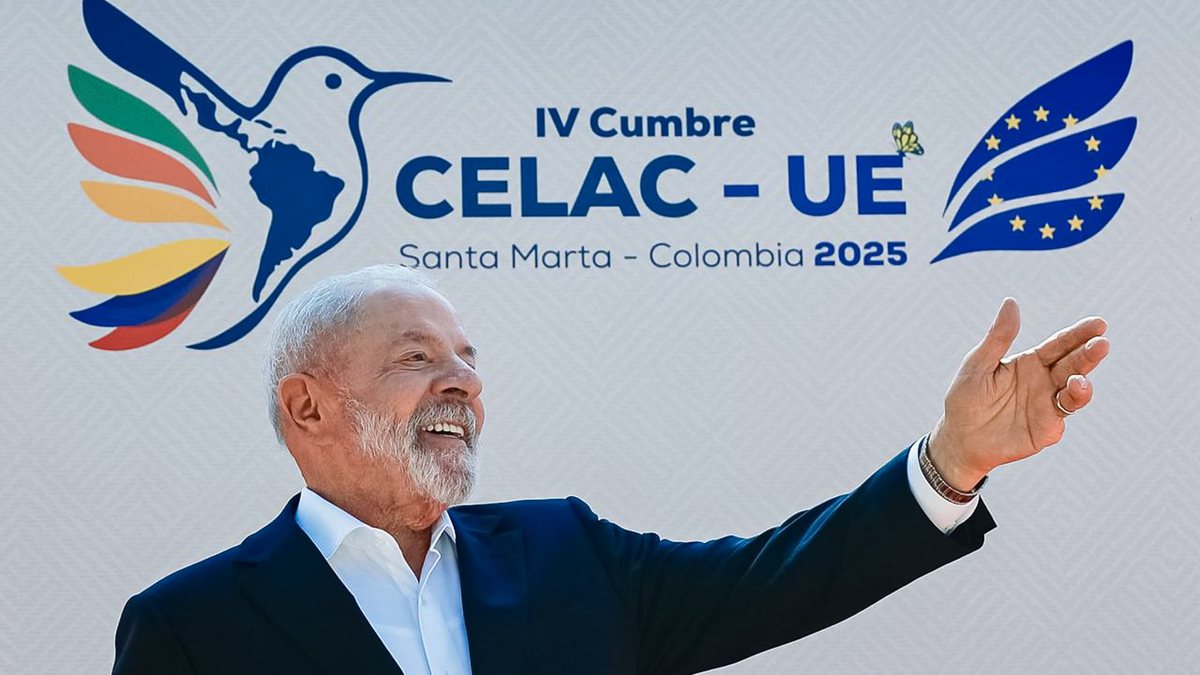 O discurso de Lula foi feito na Cúpula Celac-União Europeia em Santa Marta, na Colômbia - Ricardo Stuckert/PR