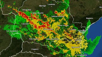 Passagem do tornado deixou ao menos quatro mortos e mais de 430 ficaram feridas na região centro-oeste do Paraná - Foto: Reprodução/Simepar