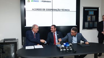 Assintaura de acordo entre BNDES, Febraban e Polícia Federal - Nicola Labate/BNDES