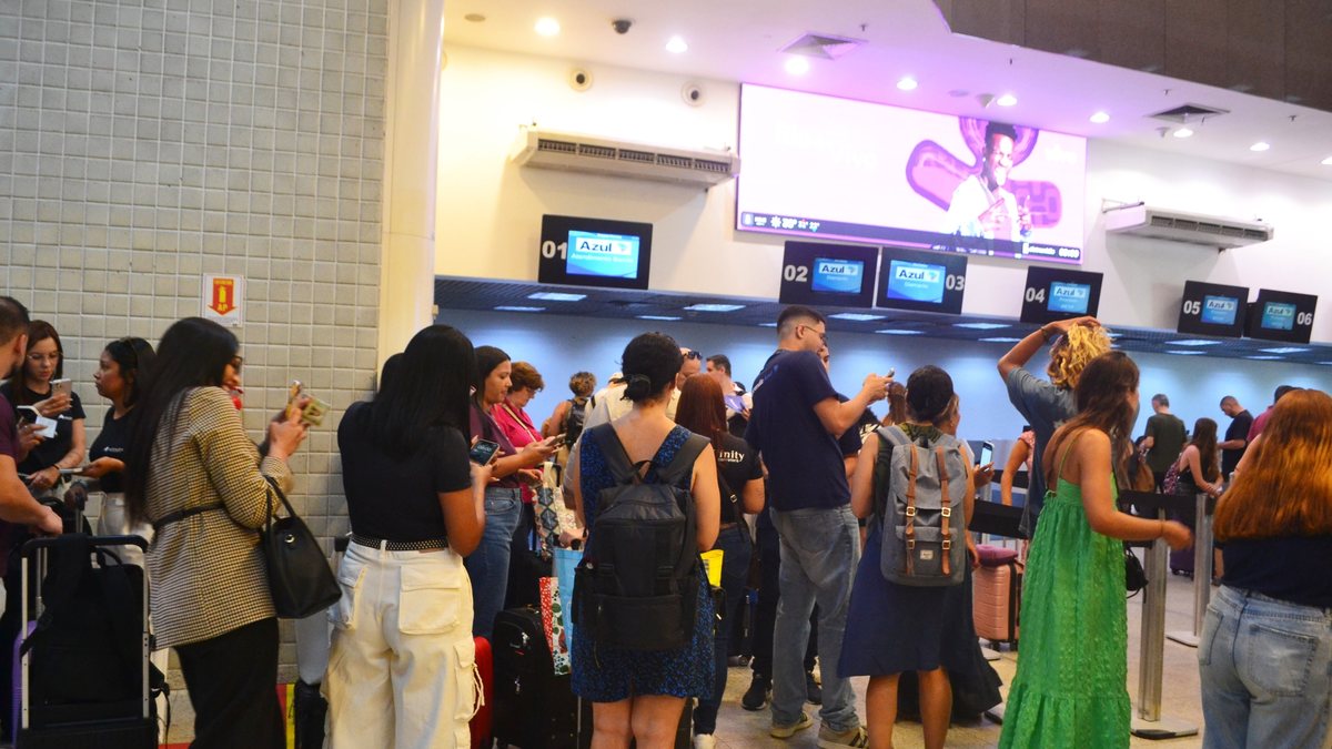 Aeroporto de Congonhas, na capital paulista, segue com movimentaçõ intensa após o cancelamento de diversos voos em razão dos fortes ventos sobre a cidade - Renato Cerqueira /Estadão Conteúdo