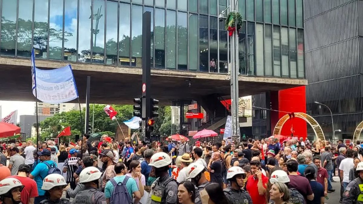 Pela manhã, os atos foram realizados nas principais capitais do país, entre elas, Belo Horizonte, Campo Grande, Cuiabá, Maceió, Fortaleza, Salvador e Brasília - Foto: Camila Boehm/Agência Brasil