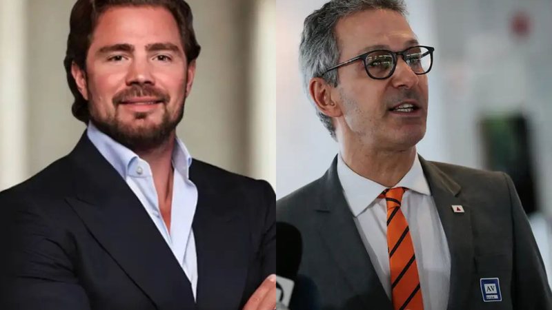Daniel Vorcaro (à esq.) é o dono do Banco Master; o governador Romeu Zema foi convocado com ressalvas da oposição - Banco Master | Marcello Casal Jr/Agência Brasil