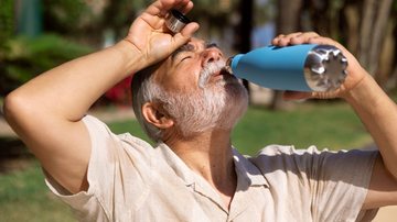 Com o aumento rápido da temperatura corporal, a pessoa acaba perdendo muita água, sais e nutrientes importantes para manutenção do organismo. - Freepik