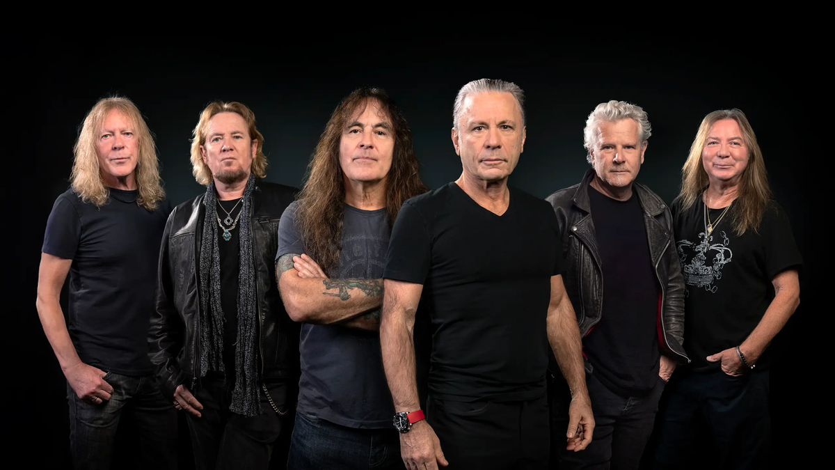 A banda Iron Maiden é composta por Bruce Dickinson (vocal), Steve Harris (baixo), Simon Dawson (bateria) e os guitarristas Dave Murray, Adrian Smith e Janick Gers. - Foto: Divulgação