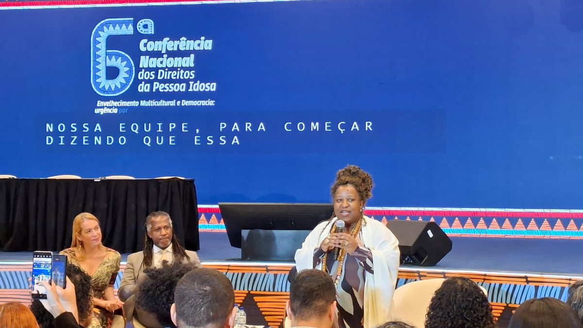 A ministra dos Direitos Humanos e da Cidadania do Brasil, Macaé Evaristo, discursa no encerramento da 6ª Conadipi - Paula Bulka Durães/Viva
