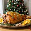 Pernil ao molho de laranja, uma das receitas propostas na ceia de R$ 500 da chef Ione Lima - Imagem gerada por IA