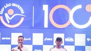 Os corredores brasileiros Johnatas Cruz e Wendell Souza participam da coletiva de imprensa da 100ª edição da Corrida de São Silvestre, em São Paulo - Werther Santana/Estadão Conteúdo