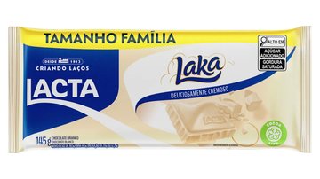 Lote CC28525493 do chocolate Laka Branco, de 145g, foi suspenso pela Anvisa - Divulgação/Lacta