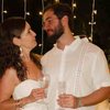 O casal Fátima Bernardes e Túlio Gadelha, durante a virada do Ano - Reprodução - Instagram
