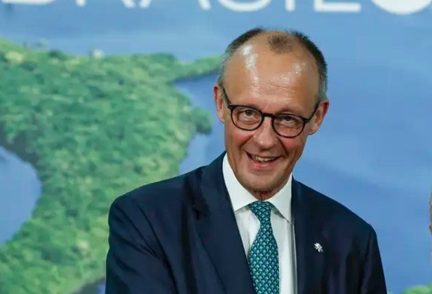 O chanceler alemão, Frederich Merz, disse que a assinatura do acordo é um “marco na política comercial europeia”. - Tânia Rêgo / Agência Brasil