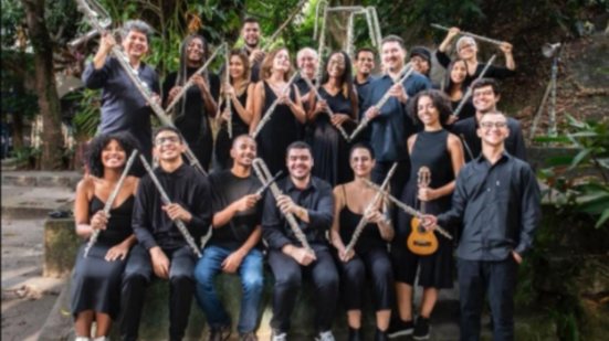 A Orquestra de Sopros Pro Arte se apresentará com 20 integrantes, em uma formação com flautas transversas, clarinetes, entre outros instrumentos - Divulgação