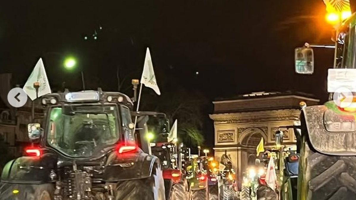 Agricultores franceses alegam que seus ganhos estão sendo pressionados pelo aumento dos custos - Divulgação FNSEA/Reprodução Instagram