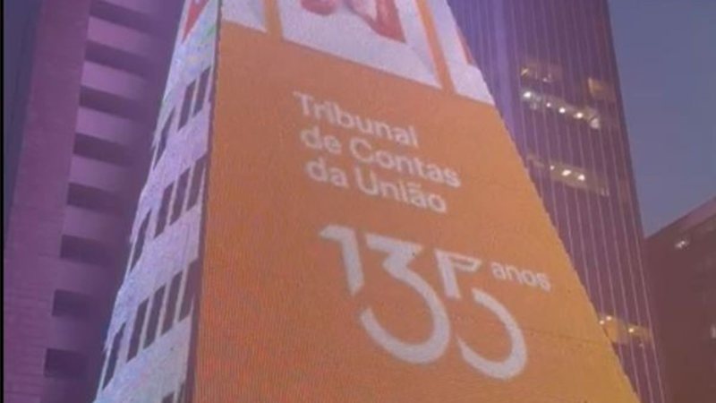 Frame do vídeo que circula nas redes sociais e que mostra a campanha do TCU na Fiesp - TCU