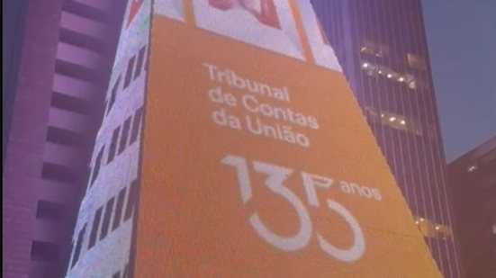 Frame do vídeo que circula nas redes sociais e que mostra a campanha do TCU na Fiesp - TCU