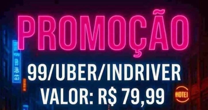 Anúncios divulgados nas redes sociais oferecem cadastros falsos para quem quiser trabalhar como motorista de aplicativo - Reprodução Redes Sociais