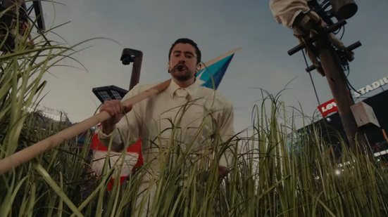 Bad Bunny destacou em sua apresentação a cultura de Porto Rico, sua terra natal - Reprodução/Youtube @NFL