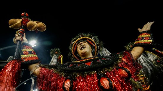 Barroca Zona Sul na apresentação de 2025. Este ano é a sétima a desfilar - Paulo Pinto / Agência Brasil