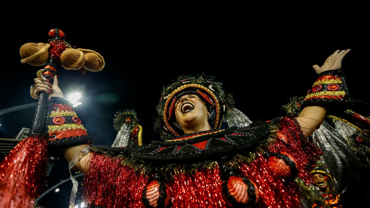 Barroca Zona Sul na apresentação de 2025. Este ano é a sétima a desfilar - Paulo Pinto / Agência Brasil